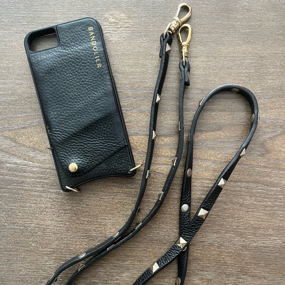 Bandolier iPhone 8/7/6 Case with studded strap